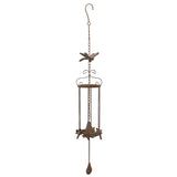 Hanging Cast Iron Dragonflies Chime w Bell 76cm