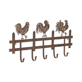 Chook Family 5 Hooks Wall Hanging 56cm - Front View