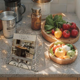 Heart Shape Recipe / Book Stand w Birds 35cm - Front View