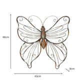 Stylish Design Wall Hanging Butterfly 46cm - 45-Degree Angle