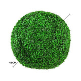 Large Boxwood Topiary Ball UV Resistant 44cm - Front View