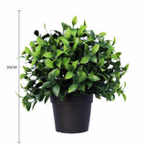 Small Potted Artificial Jasmine Plant UV Resistant 20cm - Front View