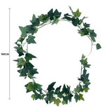 Long Two-Tone Ivy Garland 190cm - Front View
