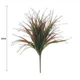 Artificial Brown Tipped Grass Plant UV Resistant 35cm - Front View