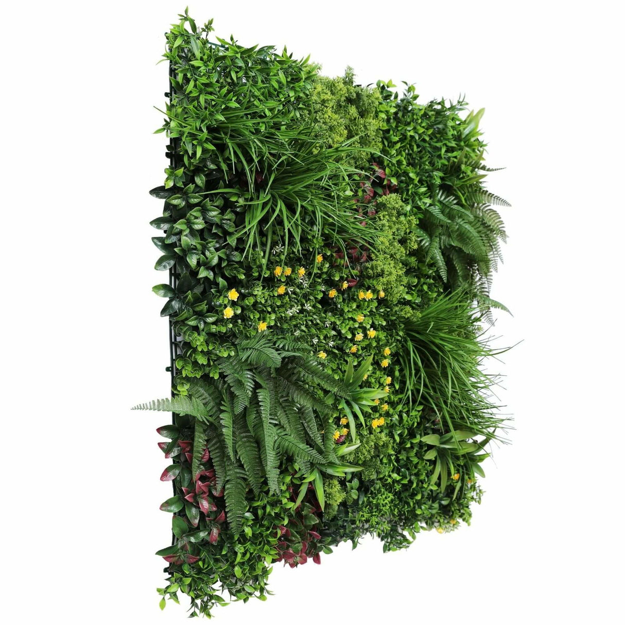 Luxury Country Fern Recycled Vertical Garden / Green Wall UV Resistant 100cm X 100cm