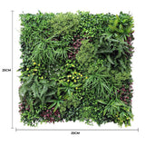 Luxury Country Fern Recycled Vertical Garden / Green Wall UV Resistant Sample - Front View