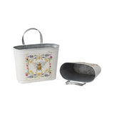 Set 2 Oval Planter Storage Bucket 28cm - Top-Down View