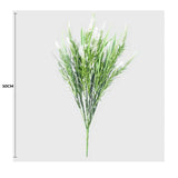 Long Artificial Lavender Stem (White) 50cm UV Resistant - Front View