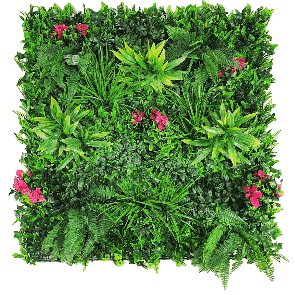 Flowering Lilac Vertical Garden / Green Wall UV Resistant 100cm X 100cm Panel