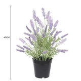 Artificial Lavender Plant 40cm - Front View