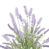 Artificial Lavender Plant 40cm - Top-Down View
