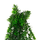 Artificial Hanging Willow Leaf Garland Bush UV Resistant and Fire Rated 18cm x 76cm - Front View