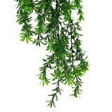 Artificial Hanging Willow Leaf Garland Bush UV Resistant and Fire Rated 18cm x 76cm - Side View