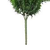 Artificial Hanging Willow Leaf Garland Bush UV Resistant and Fire Rated 18cm x 76cm - Top-Down View