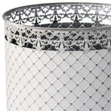 Set 2 French Country Round Planter / Storage 32cm - Side View