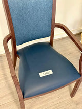 Harvey Dining Chair Stackable w Faux Leather Seat 95cm - Top-Down View