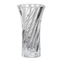 Clear Glass Curved Column Vase 20cm