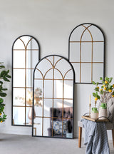 Argyll Arched Wall Mirror 127x79cm - Front View