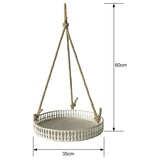 Martinique Round Hanging Planter 60cm - Side View