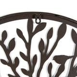 Laser Cut Round Tree Of Life w Birds Wall Art 60cm - Top-Down View