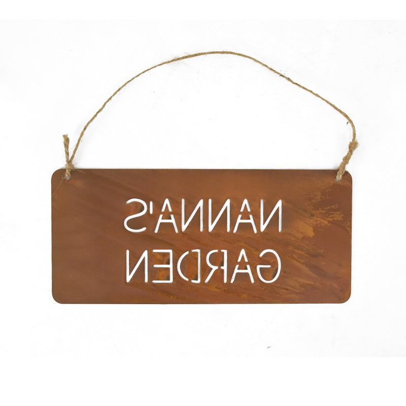Nanna'S Garden Laser Cut Wall Hanging 32cm