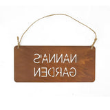 Nanna'S Garden Laser Cut Wall Hanging 32cm - Front View