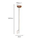 Outdoor Garden Stake Flower Candleholder 85cm - Side View