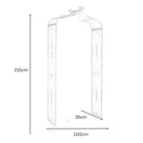 Martinique Garden Arch 215cm - Front View