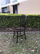 Bentwood Dining Chair Fruitwood Stackable 93cm - Front View