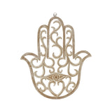 Hand-Carved Lucky Hand Wall Art 35x40cm