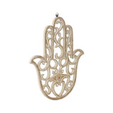 Hand-Carved Lucky Hand Wall Art 35x40cm - Front View