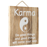 Handcrafted Karma Wall Art 20x20cm - Front View