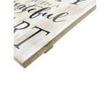 Grateful Heart Wall Art 30cm - Side View