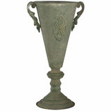 Tuscan Embossed Flute Urn w/ Handles 22x40cm