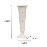 French Provincial Tall Footed Dry-Flower Vase 45cm - 45-Degree Angle