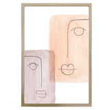 Mixed Emotions Wall Print w Oak finish frame & glass 90cm