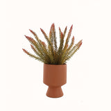 Jai Artifical Fern in Ceramic Vase 32cm - Front View