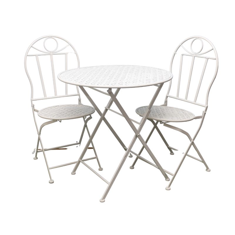 Riviera Round Table + 2 Chairs Set 94cm