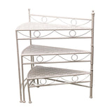 Riviera 3 Tier Fold Out Shelf Stand 36cm - Side View