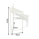 Riviera 3 Tier Fold Out Shelf Stand 36cm - 45-Degree Angle
