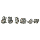 Set 6 Asst Garden Animal Figurines Paperweights