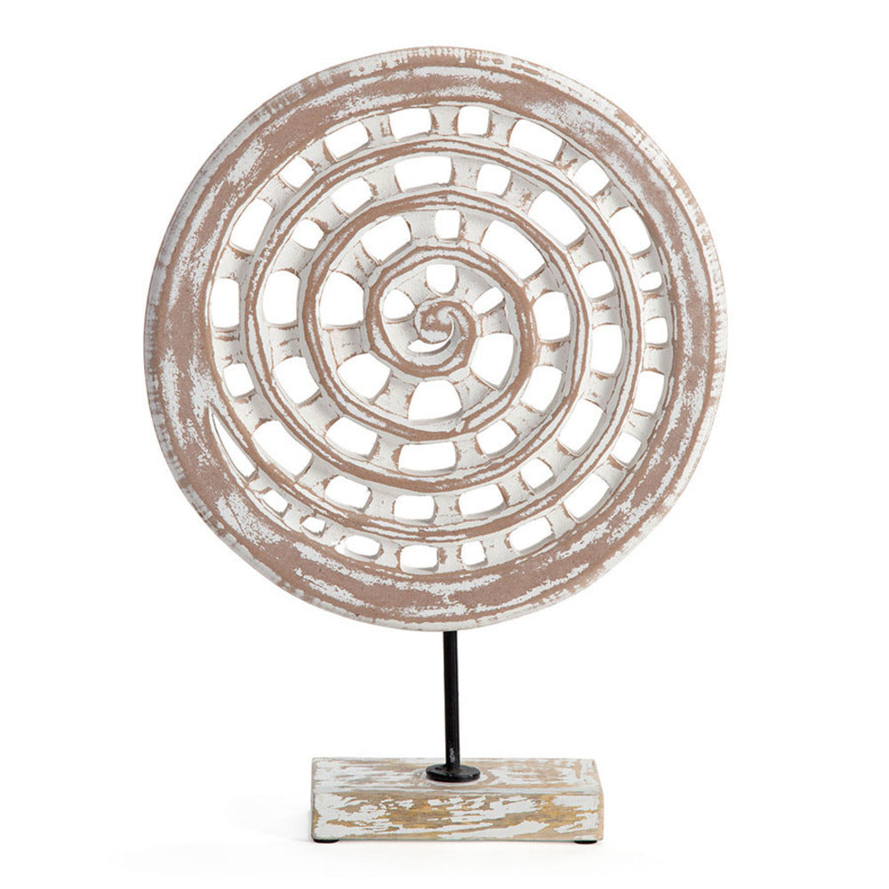 Round Tribal Medallion Plaque on Based 41cm