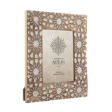 Handcrafted 6x8in 'Sunflower' Photoframe 31cm - Top-Down View