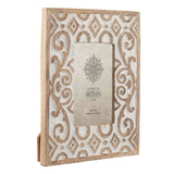 Handcrafted 4x6in 'Symmetry' Photoframe 25cm - Top-Down View