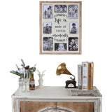 Happy Place' Wall Hanging Photo Gallery Collage 42x57cm - Top-Down View