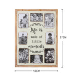 Happy Place' Wall Hanging Photo Gallery Collage 42x57cm - 45-Degree Angle