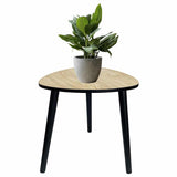 Contemporary Abstract 3 Legged Side Table 40cm