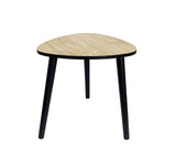 Contemporary Abstract 3 Legged Side Table 40cm - Front View