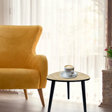 Contemporary Abstract 3 Legged Side Table 40cm - Top-Down View