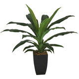 Potted Artificial Faux Janet Craig Dracaena 58cm - Front View